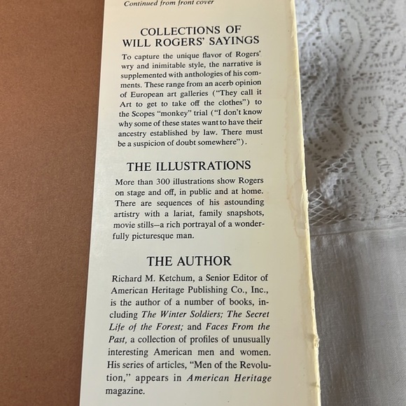 WILL ROGERS THE MAN AND HIS TIMES HARDCOVER BOOK wDUST COVER RICHARD KETCHUM VTG - Picture 6 of 12